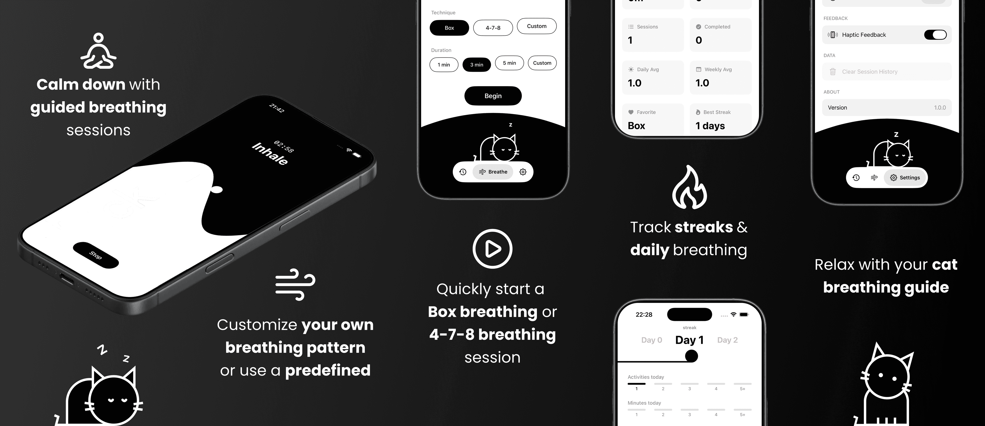Breathing Exercises And A Cat