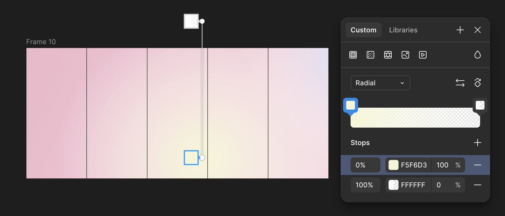 Figma radial gradient